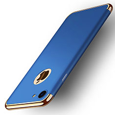 Funda Bumper Lujo Marco de Metal y Plastico M02 para Apple iPhone 7 Azul