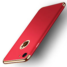 Funda Bumper Lujo Marco de Metal y Plastico M02 para Apple iPhone SE (2020) Rojo