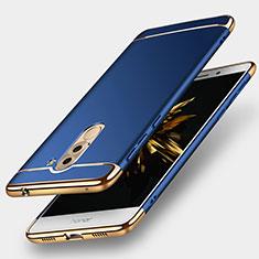 Funda Bumper Lujo Marco de Metal y Plastico M02 para Huawei Mate 9 Lite Azul