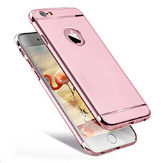 Funda Bumper Lujo Marco de Metal y Plastico para Apple iPhone 6 Rosa