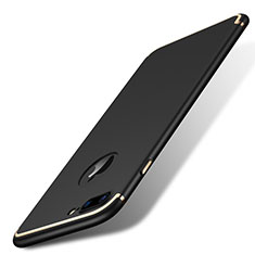 Funda Bumper Lujo Marco de Metal y Plastico para Apple iPhone 8 Plus Negro