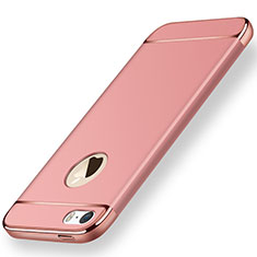 Funda Bumper Lujo Marco de Metal y Plastico para Apple iPhone SE Oro Rosa