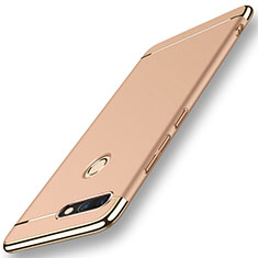 Funda Bumper Lujo Marco de Metal y Plastico para Huawei Nova 2 Oro