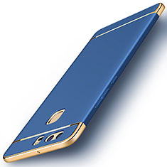 Funda Bumper Lujo Marco de Metal y Plastico para Huawei P9 Azul
