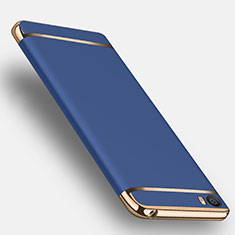 Funda Bumper Lujo Marco de Metal y Plastico para Xiaomi Mi 5 Azul