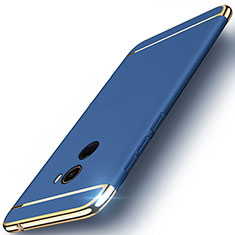 Funda Bumper Lujo Marco de Metal y Plastico para Xiaomi Mi Mix 2 Azul