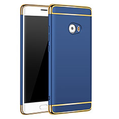 Funda Bumper Lujo Marco de Metal y Plastico para Xiaomi Mi Note 2 Azul