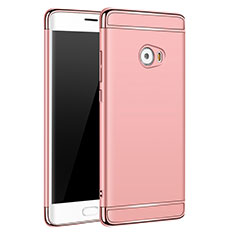 Funda Bumper Lujo Marco de Metal y Plastico para Xiaomi Mi Note 2 Oro Rosa