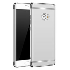 Funda Bumper Lujo Marco de Metal y Plastico para Xiaomi Mi Note 2 Plata