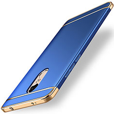 Funda Bumper Lujo Marco de Metal y Plastico para Xiaomi Redmi Note 4 Standard Edition Azul