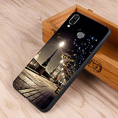 Funda Bumper Silicona Espejo Estrellado Carcasa para Huawei Honor 10 Lite Negro