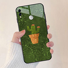 Funda Bumper Silicona Espejo Flores Carcasa para Huawei Honor V10 Lite Verde