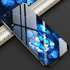 Funda Bumper Silicona Espejo Mariposa Carcasa para Huawei P30 Azul