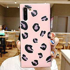 Funda Bumper Silicona Espejo Patron de Moda Carcasa P01 para Samsung Galaxy Note 10 Rosa