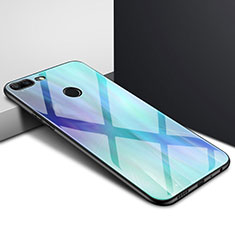 Funda Bumper Silicona Espejo Patron de Moda Carcasa para Huawei Honor 9 Lite Azul