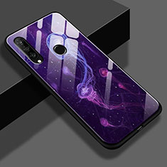 Funda Bumper Silicona Espejo Patron de Moda Carcasa para Huawei P30 Lite New Edition Morado