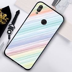 Funda Bumper Silicona Espejo Patron de Moda Carcasa S02 para Huawei Honor 10 Lite Multicolor