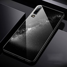 Funda Bumper Silicona Gel Espejo Estrellado Carcasa para Huawei P30 Negro