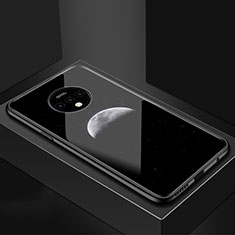 Funda Bumper Silicona Gel Espejo Estrellado Carcasa para OnePlus 7T Negro