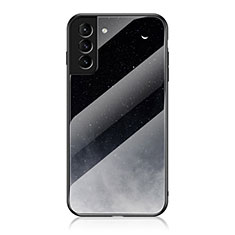 Funda Bumper Silicona Gel Espejo Estrellado Carcasa para Samsung Galaxy S22 Plus 5G Negro