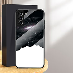 Funda Bumper Silicona Gel Espejo Estrellado Carcasa para Samsung Galaxy S24 Plus 5G Blanco