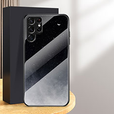 Funda Bumper Silicona Gel Espejo Estrellado Carcasa para Samsung Galaxy S24 Ultra 5G Negro