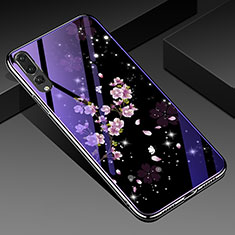 Funda Bumper Silicona Gel Espejo Flores Carcasa K01 para Huawei P20 Pro Multicolor