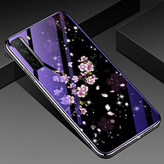 Funda Bumper Silicona Gel Espejo Flores Carcasa K01 para Huawei P40 Lite 5G Multicolor