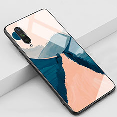 Funda Bumper Silicona Gel Espejo Flores Carcasa K04 para Xiaomi Mi A3 Naranja