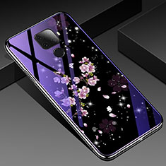 Funda Bumper Silicona Gel Espejo Flores Carcasa para Huawei Nova 5z Multicolor