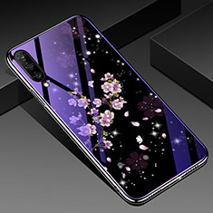 Funda Bumper Silicona Gel Espejo Flores Carcasa para Samsung Galaxy A70S Multicolor