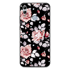 Funda Bumper Silicona Gel Espejo Flores Carcasa S01 para Huawei Honor 10 Lite Rosa