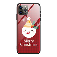 Funda Bumper Silicona Gel Espejo Navidad de Moda Carcasa para Apple iPhone 12 Pro Max Blanco