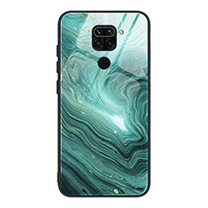 Funda Bumper Silicona Gel Espejo Patron de Moda Carcasa JM1 para Xiaomi Redmi 10X 4G Cian