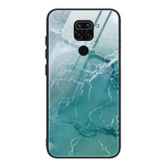 Funda Bumper Silicona Gel Espejo Patron de Moda Carcasa JM1 para Xiaomi Redmi Note 9 Verde