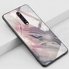 Funda Bumper Silicona Gel Espejo Patron de Moda Carcasa K01 para Xiaomi Mi 9T Pro Rosa