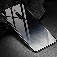 Funda Bumper Silicona Gel Espejo Patron de Moda Carcasa K02 para Xiaomi Redmi K20 Pro Negro