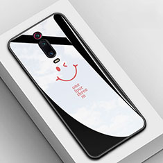 Funda Bumper Silicona Gel Espejo Patron de Moda Carcasa K03 para Xiaomi Redmi K20 Negro