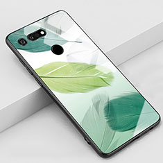 Funda Bumper Silicona Gel Espejo Patron de Moda Carcasa K05 para Huawei Honor V20 Verde