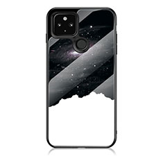 Funda Bumper Silicona Gel Espejo Patron de Moda Carcasa LS1 para Google Pixel 5 XL 5G Negro