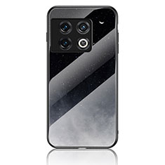 Funda Bumper Silicona Gel Espejo Patron de Moda Carcasa LS1 para OnePlus 10 Pro 5G Gris