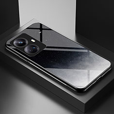 Funda Bumper Silicona Gel Espejo Patron de Moda Carcasa LS1 para Realme 10 Pro+ Plus 5G Gris