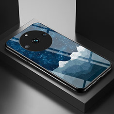 Funda Bumper Silicona Gel Espejo Patron de Moda Carcasa LS1 para Realme 11 Pro 5G Azul