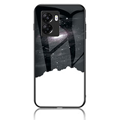 Funda Bumper Silicona Gel Espejo Patron de Moda Carcasa LS1 para Realme V23 5G Negro