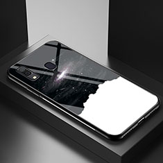 Funda Bumper Silicona Gel Espejo Patron de Moda Carcasa LS1 para Samsung Galaxy A20 Negro