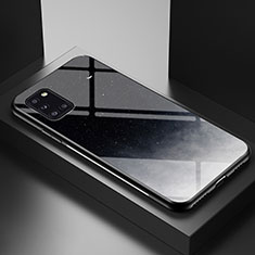 Funda Bumper Silicona Gel Espejo Patron de Moda Carcasa LS1 para Samsung Galaxy A31 Gris