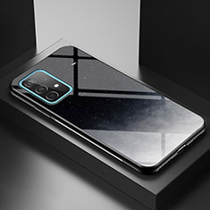 Funda Bumper Silicona Gel Espejo Patron de Moda Carcasa LS1 para Samsung Galaxy A52s 5G Gris