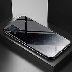 Funda Bumper Silicona Gel Espejo Patron de Moda Carcasa LS1 para Samsung Galaxy A71 4G A715 Gris