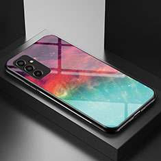 Funda Bumper Silicona Gel Espejo Patron de Moda Carcasa LS1 para Samsung Galaxy F13 4G Rojo