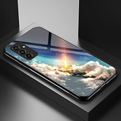 Funda Bumper Silicona Gel Espejo Patron de Moda Carcasa LS1 para Samsung Galaxy M13 4G Multicolor